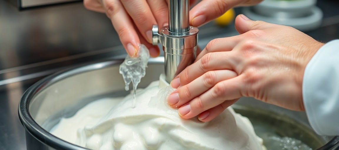 Faire de la crème glacée à la turbine : le guide complet pas à pas : gros plan sur la turbine à glace