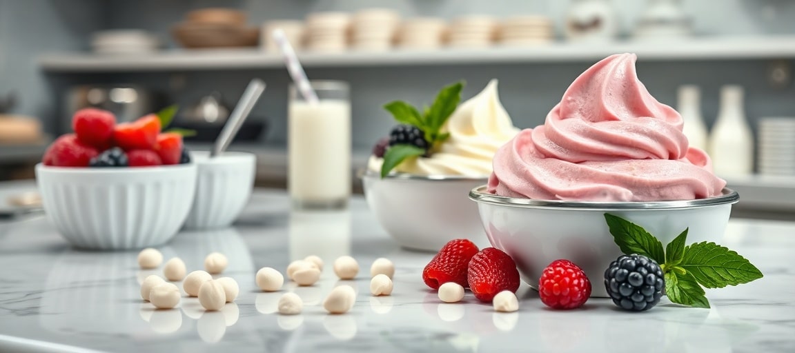 Faire de la crème glacée à la turbine : le guide complet pas à pas : gros plan
