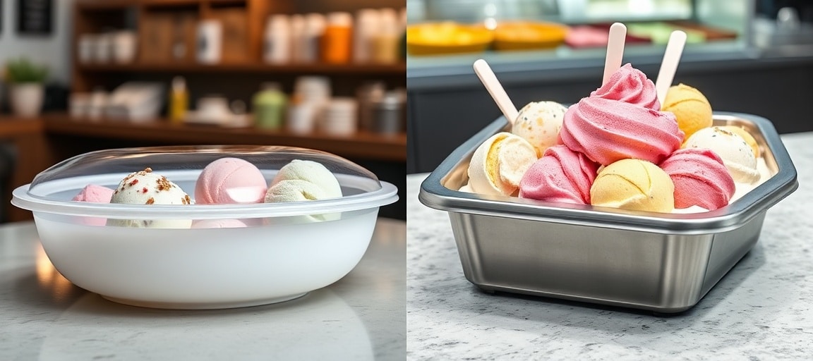 Faire de la crème glacée à la turbine : le guide complet pas à pas : gros plan sur la turbine à glace