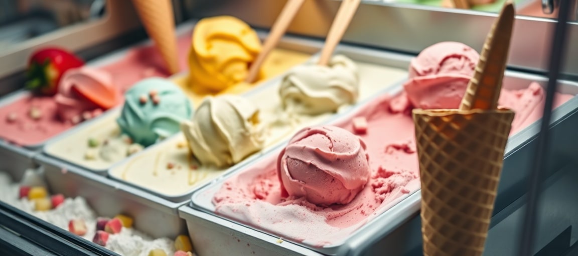 Le foisonnement : combien d'air dans votre glace : gros plan