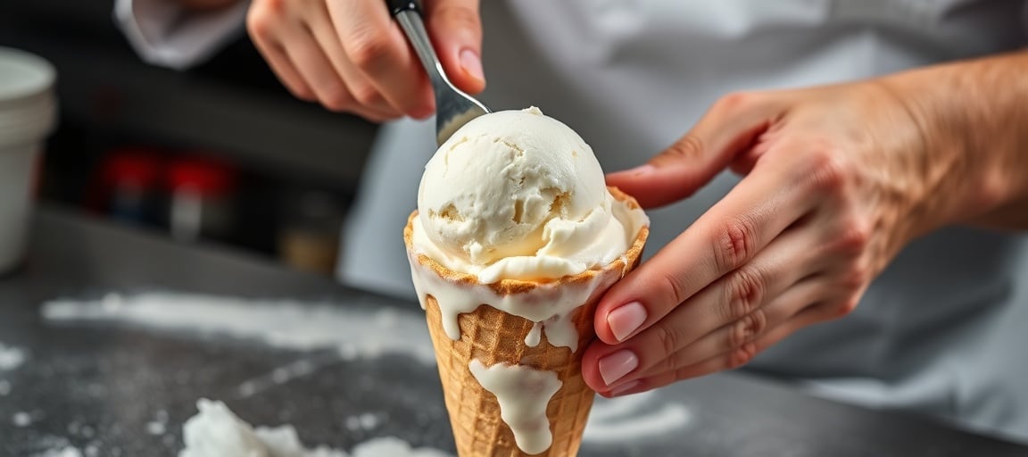 Le foisonnement : combien d'air dans votre glace : en pratique au laboratoire