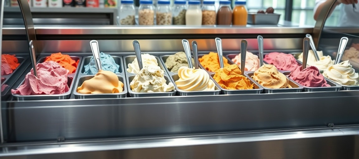 Le foisonnement : combien d'air dans votre glace : gros plan