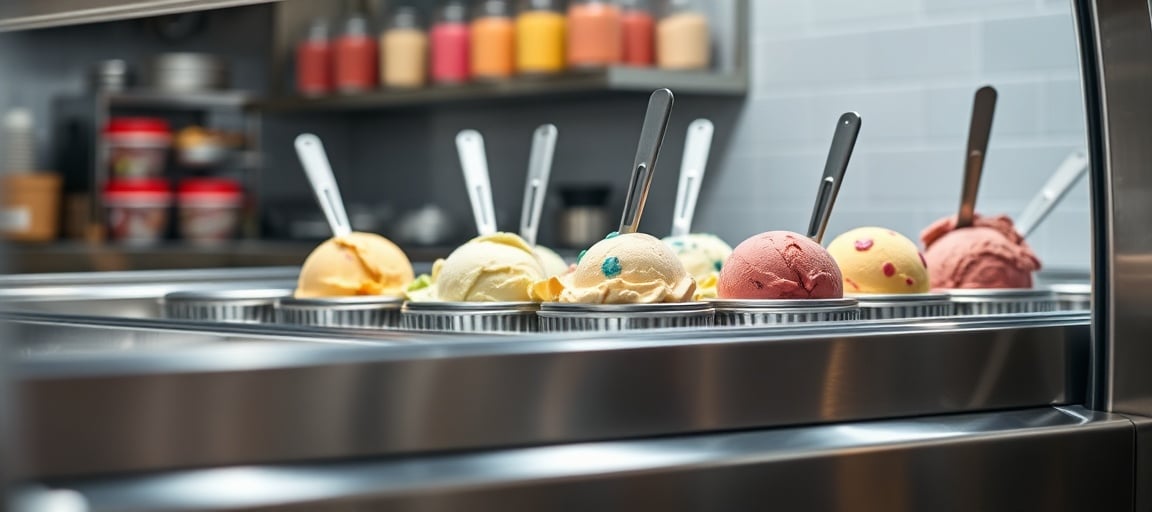 Quelle turbine à glace choisir selon votre production quotidienne : gros plan