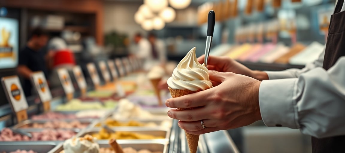 Quelle turbine à glace choisir selon votre production quotidienne : gros plan